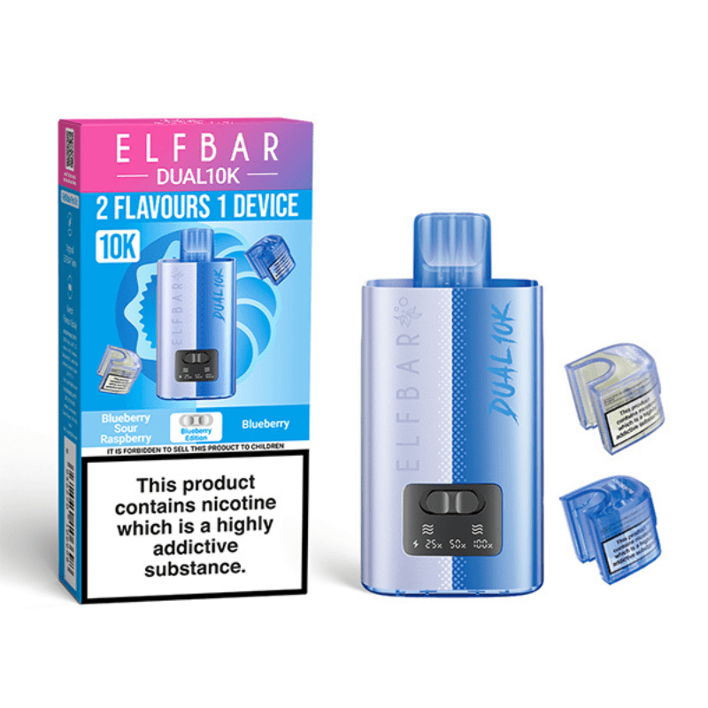 Elfbar Dual 10K Prefilled Kit | £5 - Avalanche Vapes Blueberry Edition
