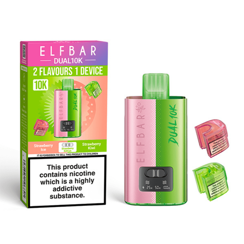 Elfbar Dual 10K Prefilled Kit | £5 - Avalanche Vapes Strawberry Edition