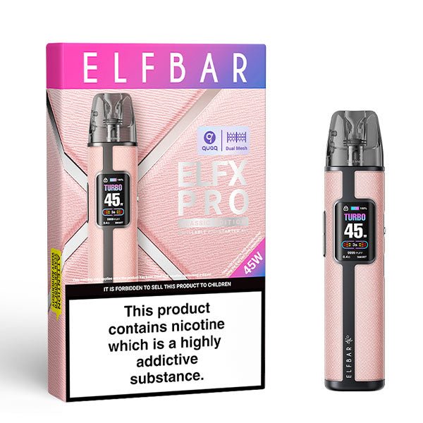 Elfbar ELFX Pro Kit | £19 - Avalanche Vapes Pink