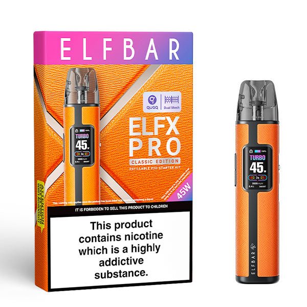 Elfbar ELFX Pro Kit | £19 - Avalanche Vapes Orange