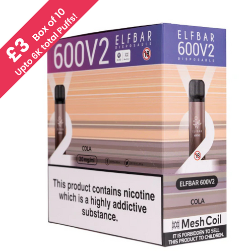 Elfbar 600 V2 (£3 Box of 10)