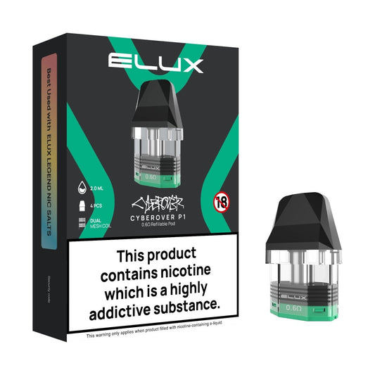 Elux Cyberover P1 Pods | £9 - Avalanche Vapes 0.6