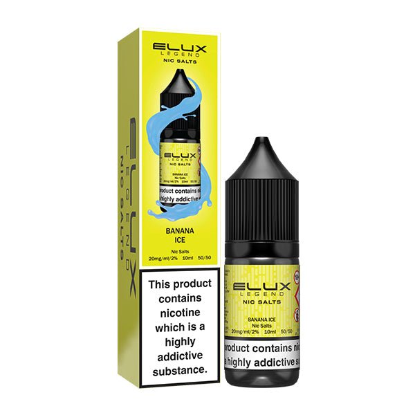 Elux Nic Salt | £1.80 - Avalanche Vapes Banana Ice10mg