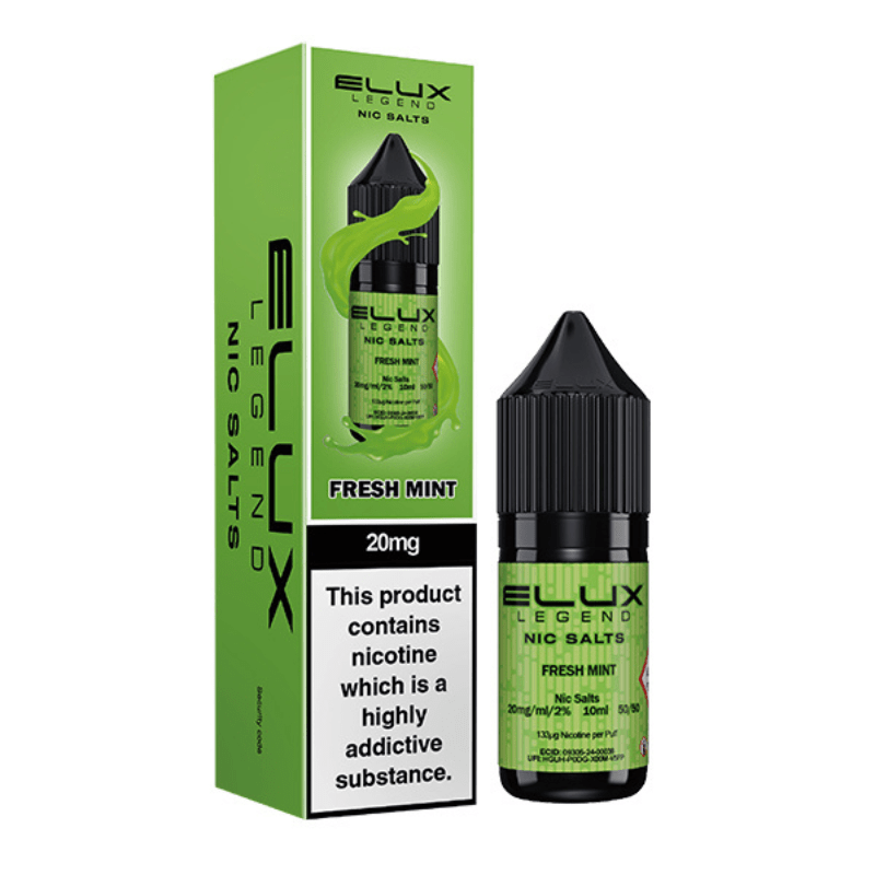 Elux Nic Salt | £1.80 - Avalanche Vapes Fresh Menthol Mojito10mg