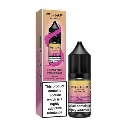 Elux Nic Salt | £1.80 - Avalanche Vapes Lemon Peach Passionfruit10mg