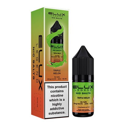Elux Nic Salt | £1.80 - Avalanche Vapes Triple Melon10mg