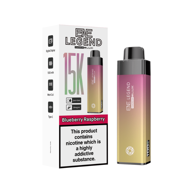 ENE 15K Prefilled Kit | £10 - Avalanche Vapes Blueberry RaspberryKIT
