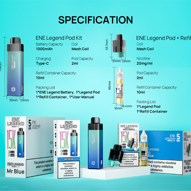 ENE 15K Prefilled Kit | £10 - Avalanche Vapes Banana IceKIT