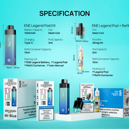 ENE 15K Prefilled Kit | £10 - Avalanche Vapes Banana IceKIT