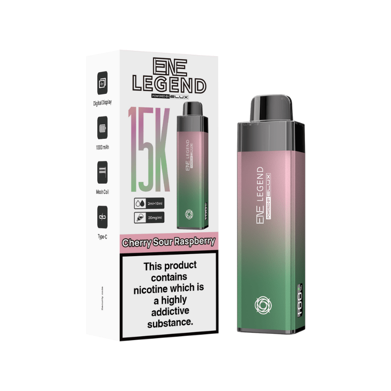 ENE 15K Prefilled Kit | £10 - Avalanche Vapes Cherry Sour RaspberryKIT