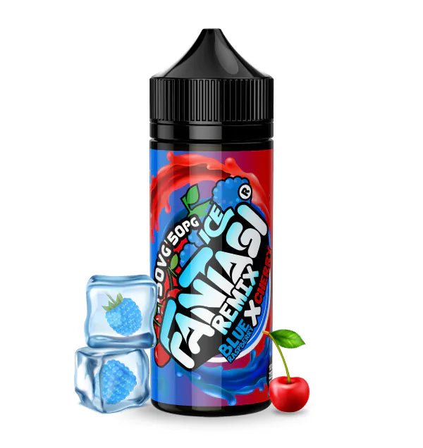 Fantasi 50/50 Shortfill | 100ml + 2 Nics | From £3 - Avalanche Vapes Blue Raspberry X Cherry Ice