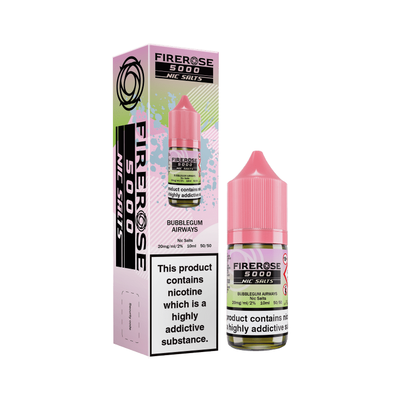 Firerose 5000 Nic Salt | From £1 - Avalanche Vapes Bubblegum Airways10mg