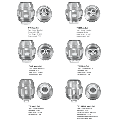 Freemax TX/TNX Mesh Series Coils | From £12 - Avalanche Vapes TX4 0.15Ohm