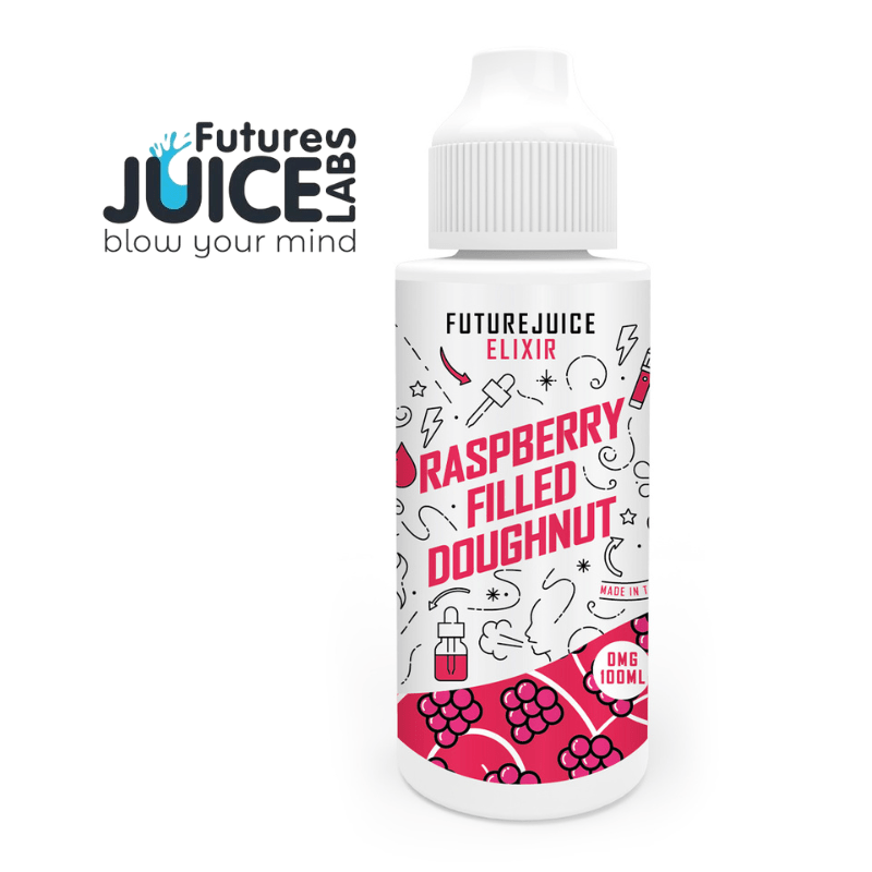 Future Juice Elixir 70/30 | 100ml + 2 Nics | £10 - Avalanche Vapes Raspberry filled Doughnut