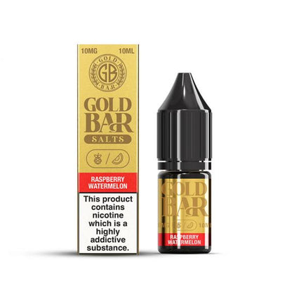 Gold Bar Nic Salt | £1 - Avalanche Vapes Raspberry Watermelon10mg