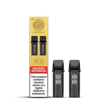 Gold Bar Reload Prefilled Pods | Box of 10 £20 | £3 - Avalanche Vapes Raspberry WatermelonPODS