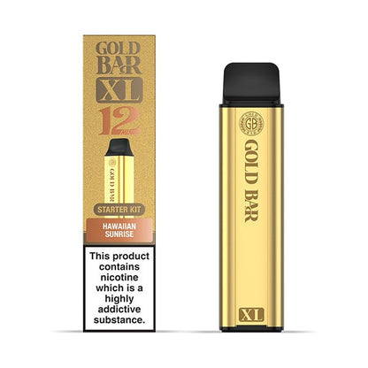 Gold Bar XL Prefilled Kit | £5 - Avalanche Vapes Hawaiian SunriseKIT