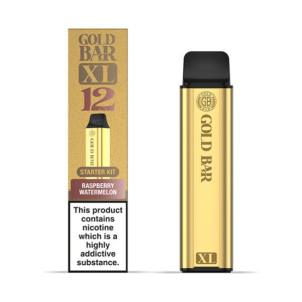 Gold Bar XL Prefilled Kit | £5 - Avalanche Vapes Raspberry WatermelonKIT