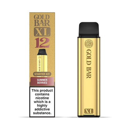 Gold Bar XL Prefilled Kit | £5 - Avalanche Vapes Summer BerriesKIT
