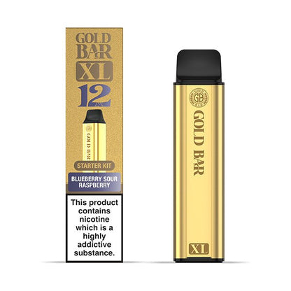 Gold Bar XL Prefilled Kit | £5 - Avalanche Vapes Blueberry Sour RaspberryKIT