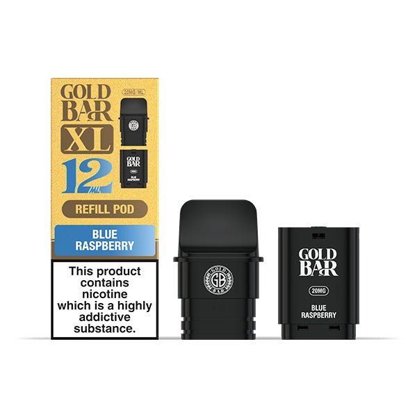 Gold Bar XL Prefilled Pods | £6 - Avalanche Vapes Blue RaspberryPODS