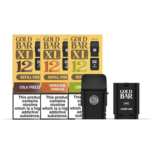 Gold Bar XL Prefilled Pods | £6 - Avalanche Vapes Apple PeachPODS