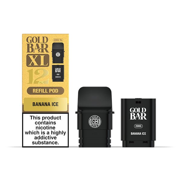 Gold Bar XL Prefilled Pods | £6 - Avalanche Vapes Banana IcePODS