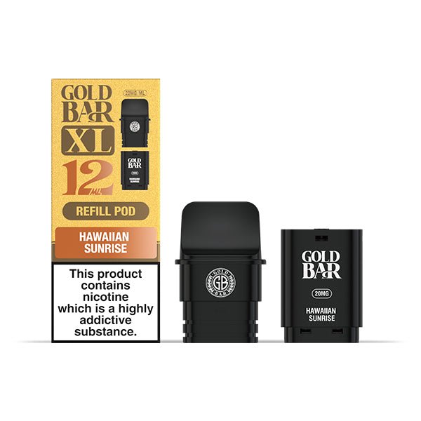 Gold Bar XL Prefilled Pods | £6 - Avalanche Vapes Hawaiian SunrisePODS