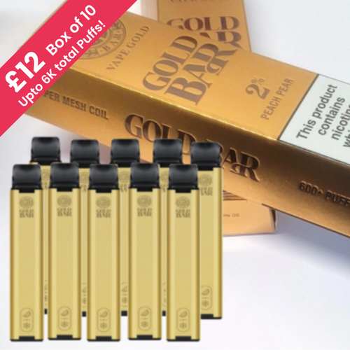 Gold Bar £12 for box of 10