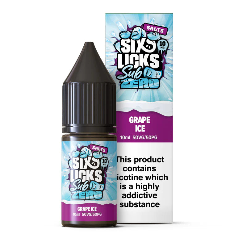 Six Licks Sub Zero SALT £2 – Avalanche Vapes