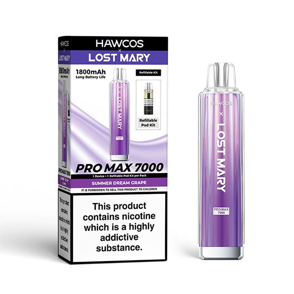 Hawcos x Lost Mary Pro Max Prefilled Kit | £6 - Avalanche Vapes Blue Razz GamiKIT
