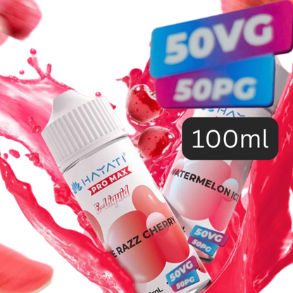 Hayati Pro Max 50/50 Shortfill | 100ml + 2 Nics | £7 - Avalanche Vapes Banana Ice _ 50/50