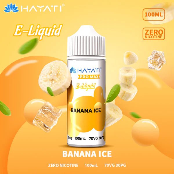 Hayati Pro Max 70/30 | 100ml + 2 Nics | £5 - Avalanche Vapes Banana Ice
