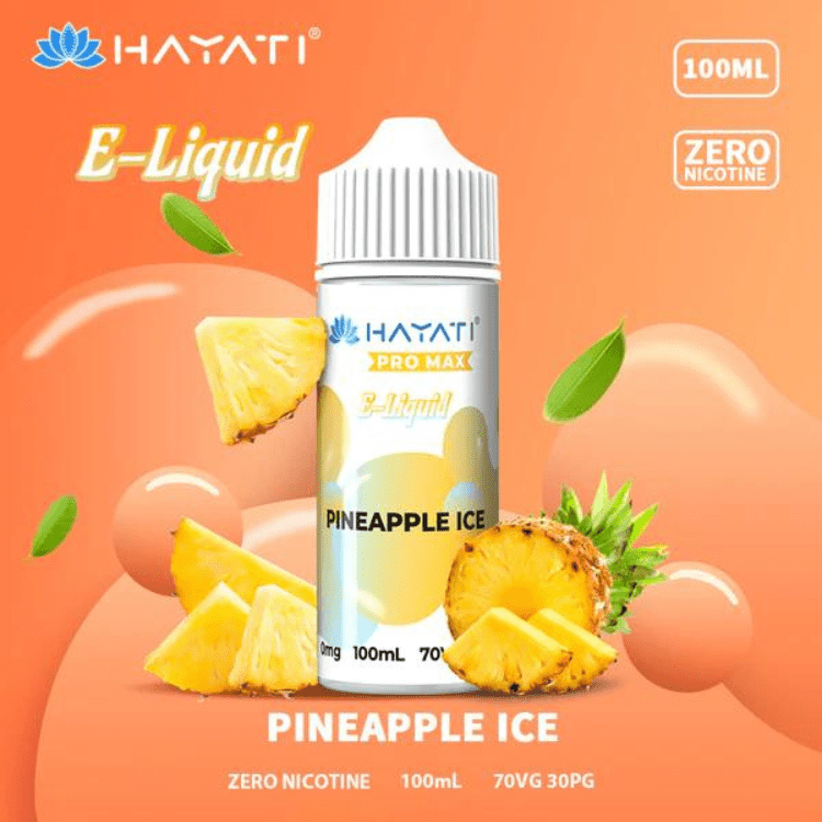 Hayati Pro Max 70/30 | 100ml + 2 Nics | £5 - Avalanche Vapes Pineapple Ice