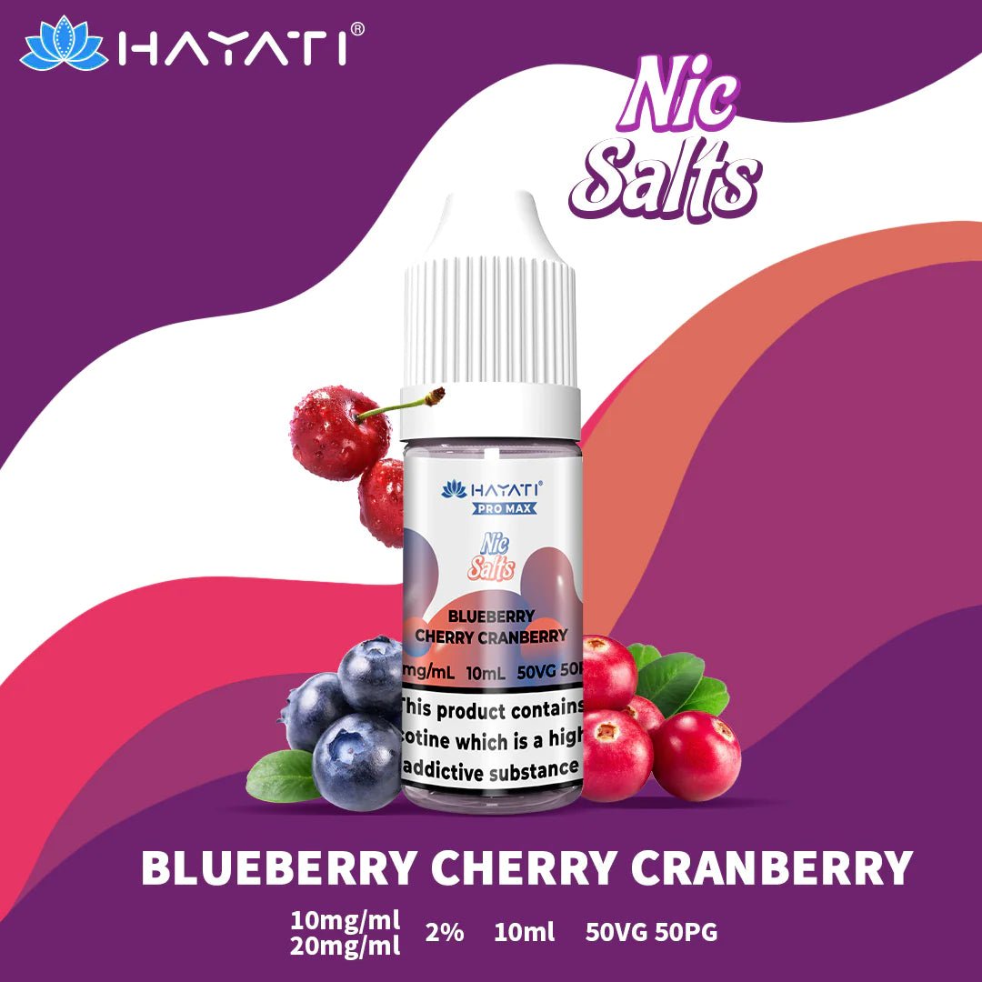 Hayati Pro Max Nic Salt | £1.79 - Avalanche Vapes Blueberry Cherry Cranberry20mg