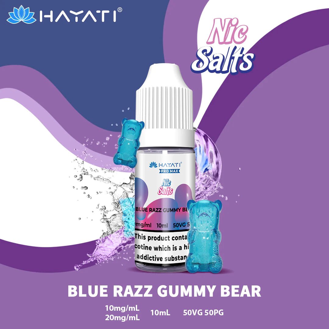 Hayati Pro Max Nic Salt | £1.79 - Avalanche Vapes Blue Razz Gummy Bear20mg