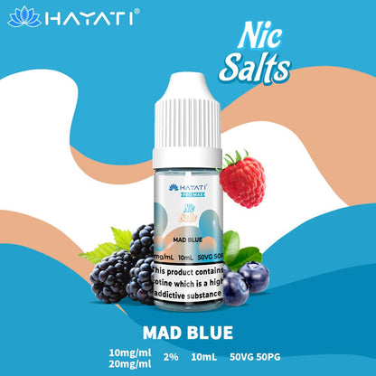 Hayati Pro Max Nic Salt | £1.79 - Avalanche Vapes Mad blue20mg