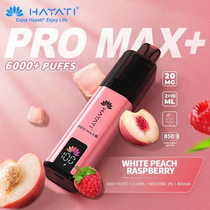 Hayati Pro Max+ Prefilled Kit | From £4 - Avalanche VapesWhite Peach RaspberryKIT