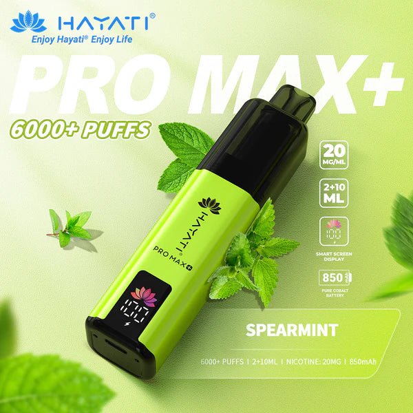 Hayati Pro Max+ Prefilled Kit | From £4 - Avalanche VapesSpearmintKIT