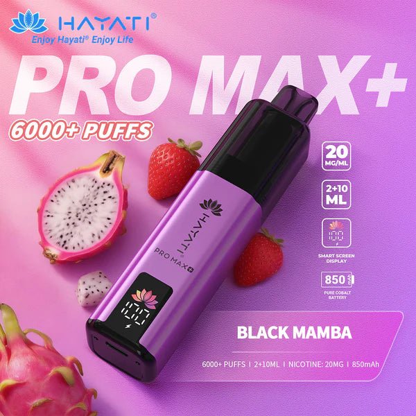 Hayati Pro Max+ Prefilled Kit | From £4 - Avalanche VapesBlack MambaKIT