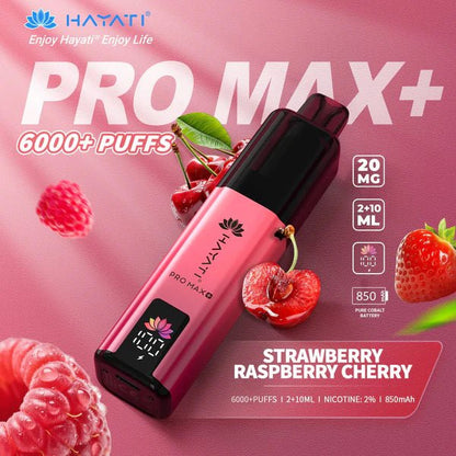 Hayati Pro Max+ Prefilled Kit | From £4 - Avalanche VapesStrawberry Raspberry CherryKIT