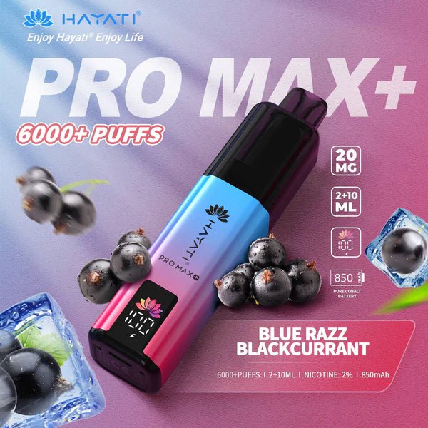 Hayati Pro Max+ Prefilled Kit | From £4 - Avalanche VapesBlue Razz BlackcurrantKIT