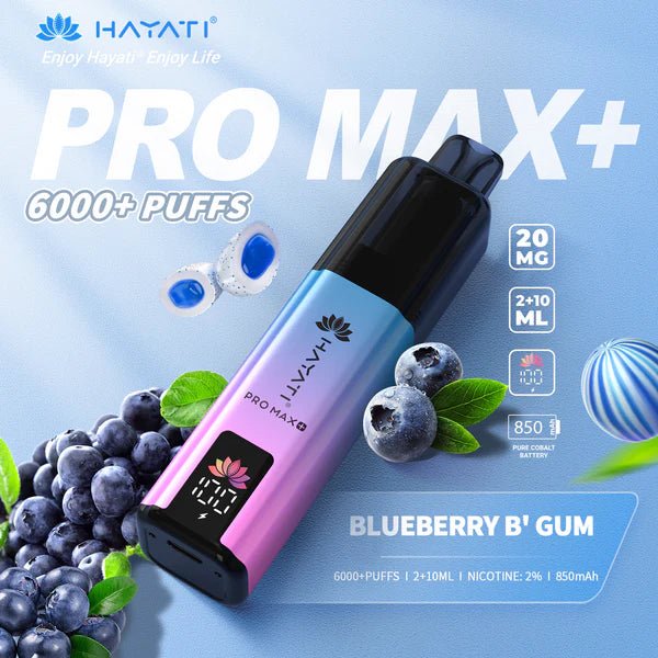 Hayati Pro Max+ Prefilled Kit | From £4 - Avalanche VapesBlueberry BubblegumKIT