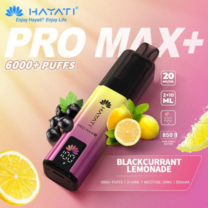 Hayati Pro Max+ Prefilled Kit | From £4 - Avalanche VapesBlackcurrant LemonadeKIT