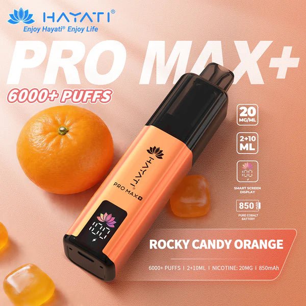 Hayati Pro Max+ Prefilled Kit | From £4 - Avalanche VapesRocky Candy OrangeKIT