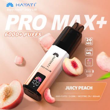 Hayati Pro Max+ Prefilled Kit | £8 - Avalanche Vapes Juicy PeachKIT