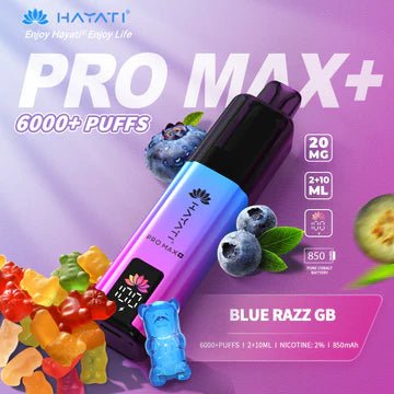 Hayati Pro Max+ Prefilled Kit | £8 - Avalanche Vapes Blue Razz GBKIT