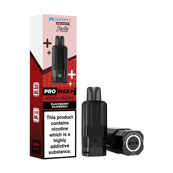 Hayati Pro Max+ Prefilled Pods | £5 - Avalanche Vapes Blackberry RaspberryPODS
