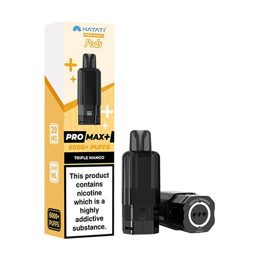 Hayati Pro Max+ Prefilled Pods | £5 - Avalanche Vapes Triple MangoPODS