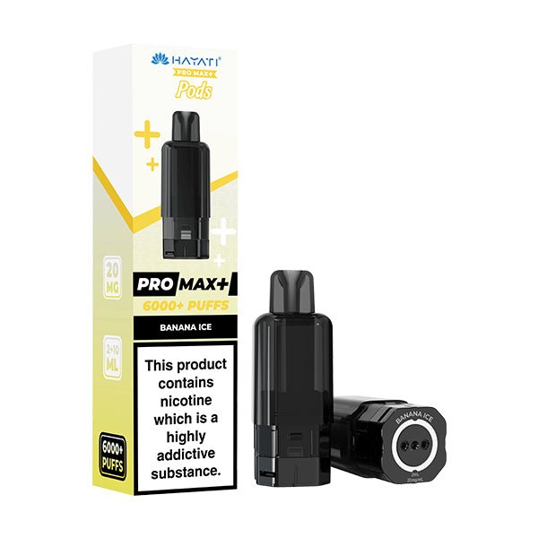 Hayati Pro Max+ Prefilled Pods | £5 - Avalanche Vapes Banana IcePODS